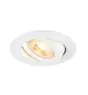 SLV New Tria 68 Spot Aluminium White Round | Cutout 68mm - Suitable for 1x GU10 